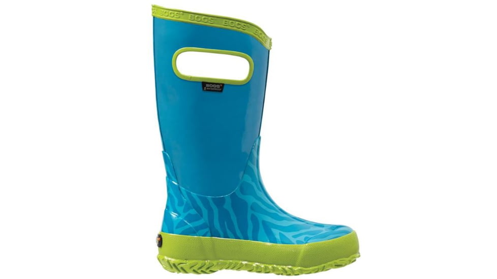 Bogs Rain Zebra Boot,Aqua Multi,Size 11 71740-449-11