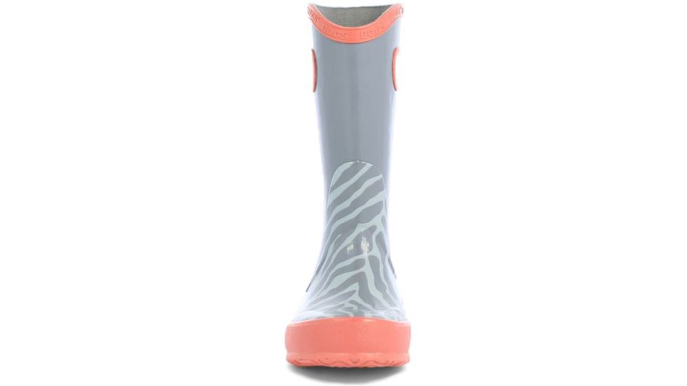 Bogs Rain Zebra Boot,Light Gray Multi,Size 4 71740-066-4