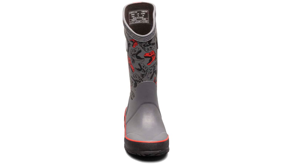 Bogs Rainboot Cool Dinos Shoes - Boys, Gray, 10, 72803-020-10