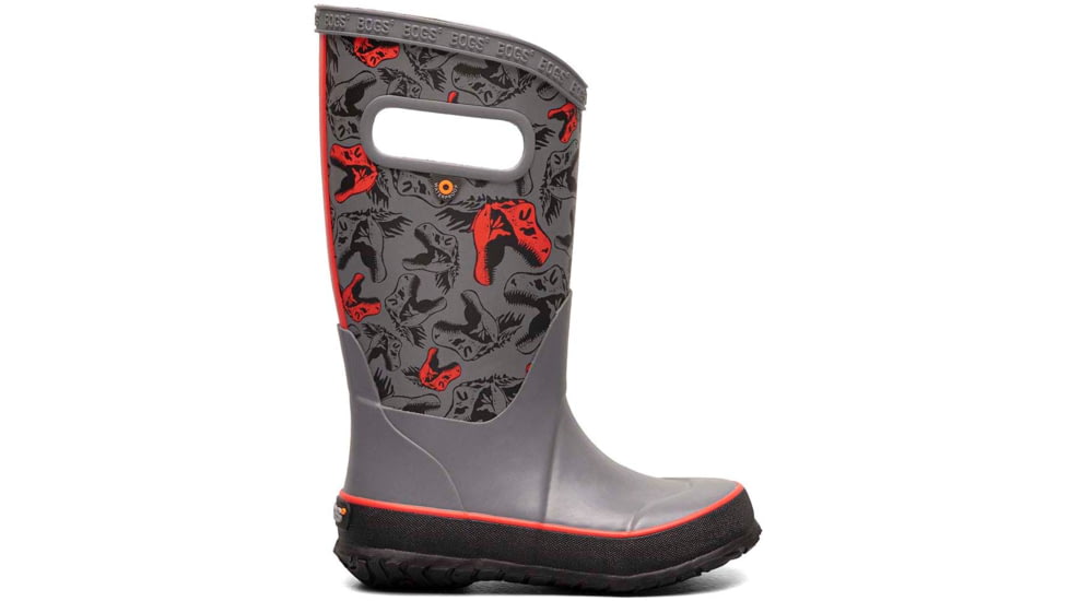 Bogs Rainboot Cool Dinos Shoes - Boys, Gray, 10, 72803-020-10