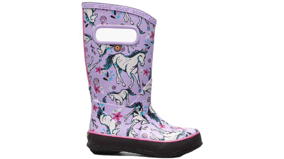 Bogs Rainboot Unicorn Awesome Shoes - Kids, Lavender Multi, 8, 73000-541-8