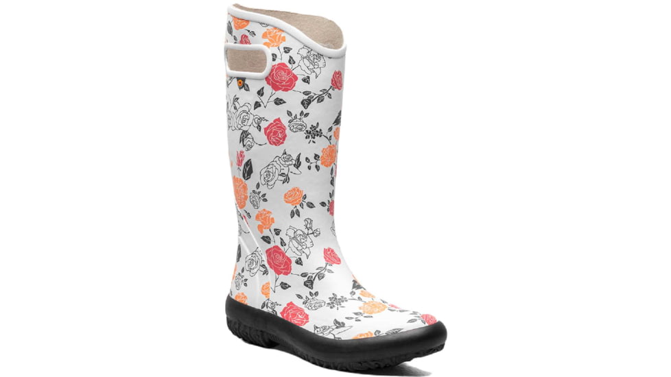 Bogs Rainboot Vintage Rose Shoes - Womens, Ivory Multi, 9, 72979-114-9