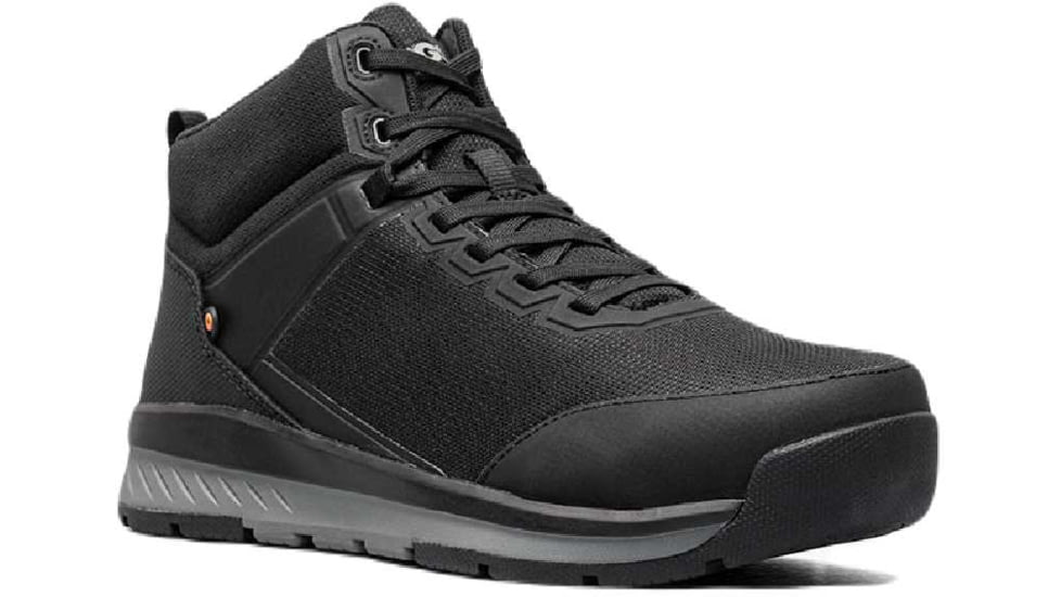 Bogs Slate Mid CT Work Shoes - Mens, Black, 12, 78989CT-1-12