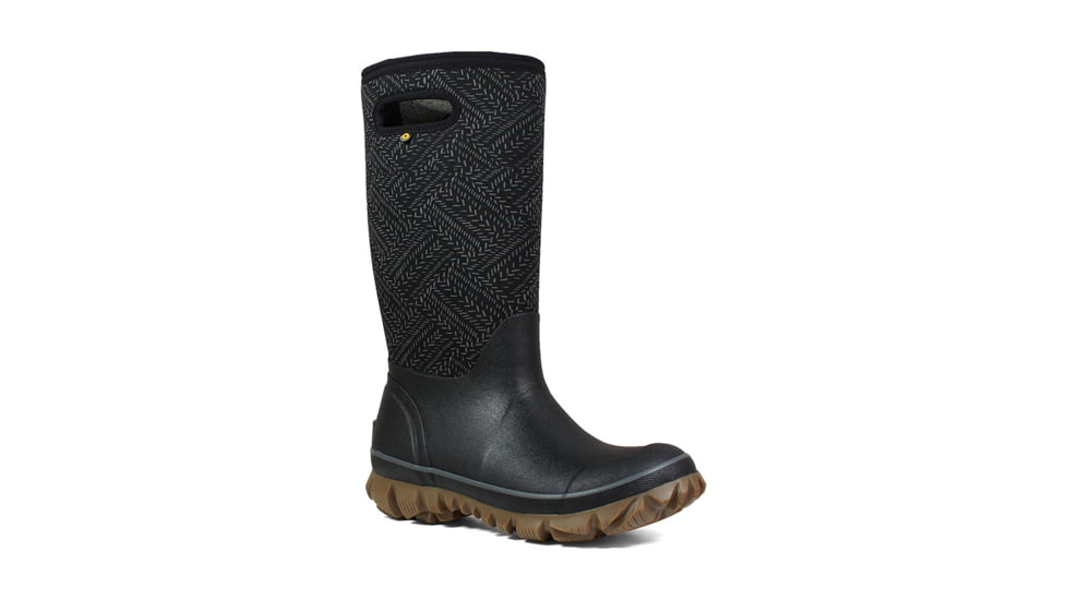 Bogs Whiteout Fleck - Womens, Black Multi, Medium, 6, 72244-009-M- 6
