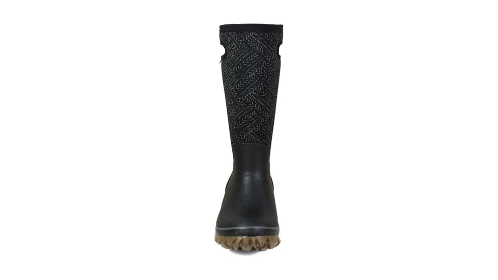 Bogs Whiteout Fleck - Womens, Black Multi, Medium, 6, 72244-009-M- 6