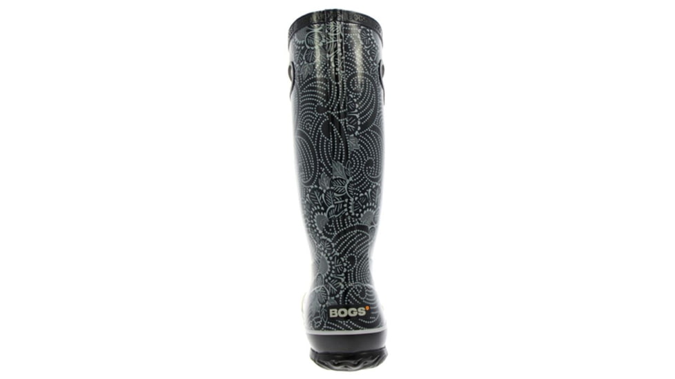 Bogs Womens Batik Rain Boot,Black,Size 12 71713-001-12
