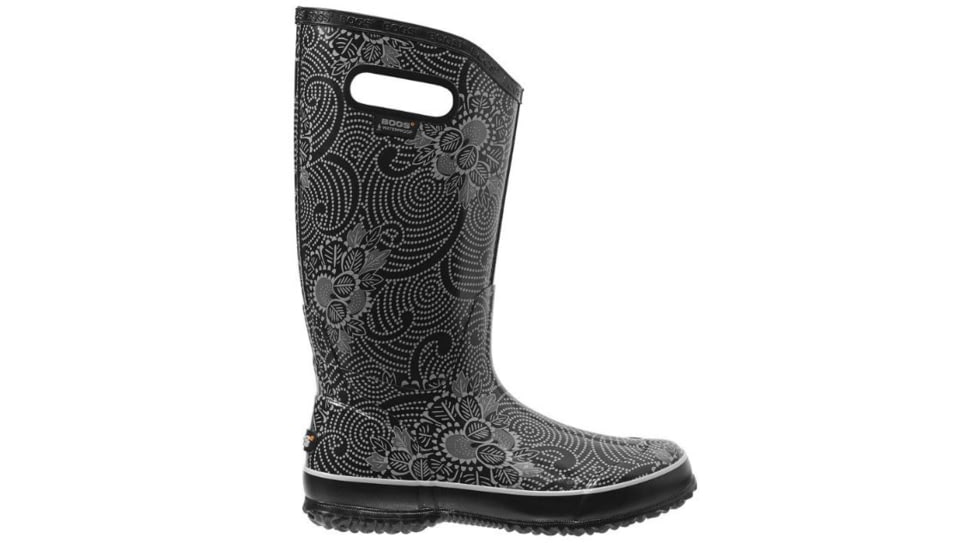 Bogs Womens Batik Rain Boot,Black,Size 12 71713-001-12