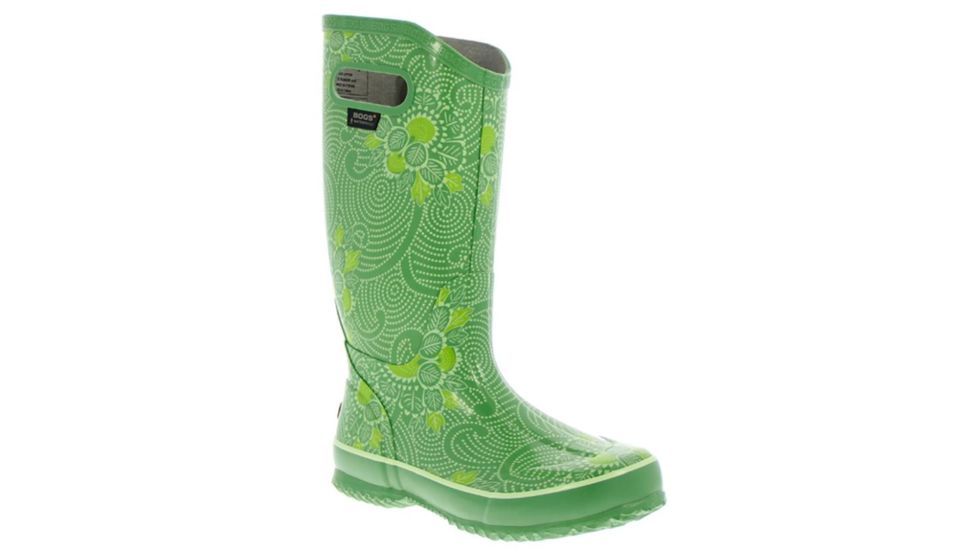 Bogs Womens Batik Rain Boot,Green,Size 9 71713-300-9