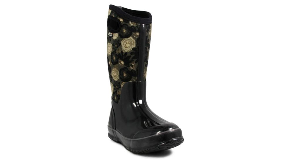 Bogs Womens Classic Watercolor Tall Boot,Black Multi,Size 6 71787-009-6