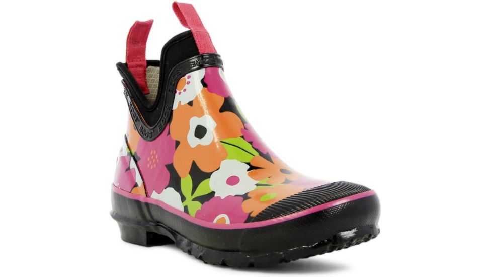 Bogs Womens Harper Spring Flowers Boot,Black Multi,Size 6 71899-009-6