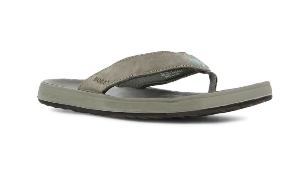 Bogs Womens Hudson Leather Sandal,Gray,Size 6 71695-020-6