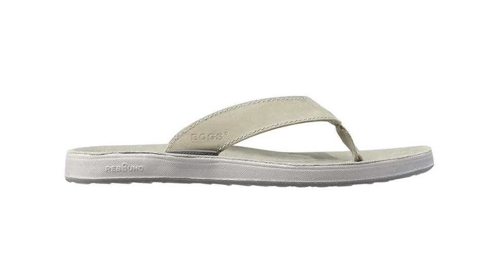 Bogs Womens Hudson Leather Sandal,Oyster,Size 12 71695-125-12