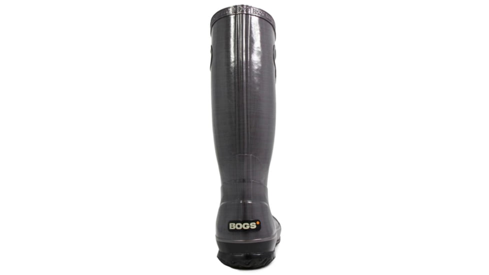 Bogs Womens Linen Rain Boot,Dark Gray,Size 12 71434-011-12