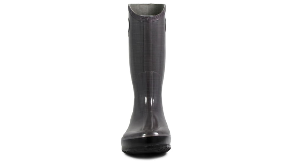 Bogs Womens Linen Rain Boot,Dark Gray,Size 12 71434-011-12