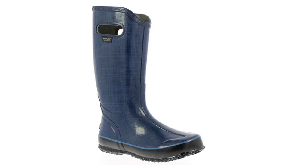 Bogs Womens Linen Rain Boot,Indigo,Size 6 71434-401-6