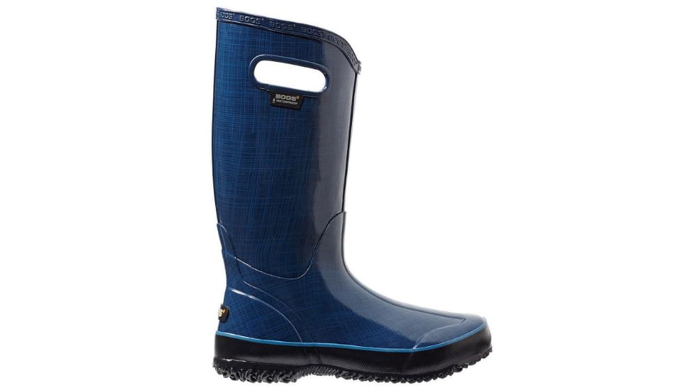 Bogs Womens Linen Rain Boot,Indigo,Size 6 71434-401-6