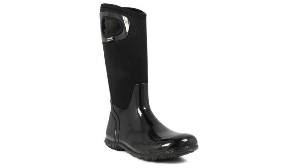 Bogs Womens North Hampton Solid Boot,Black,Size 11 71781-001-11