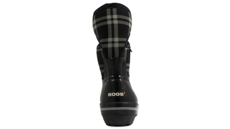 Bogs Womens Plimsoll Plaid Mid Boot,Black,Size 6 71786-001-6