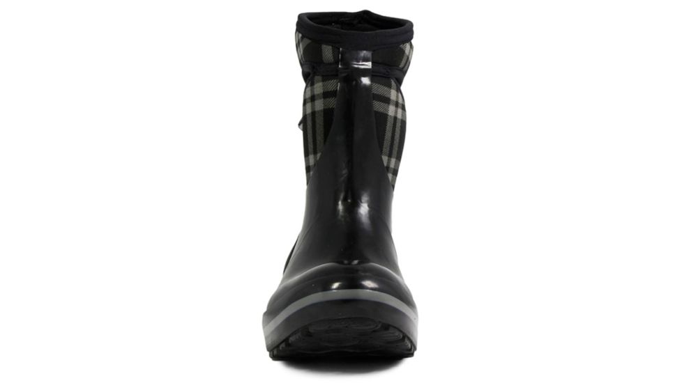 Bogs Womens Plimsoll Plaid Mid Boot,Black,Size 6 71786-001-6