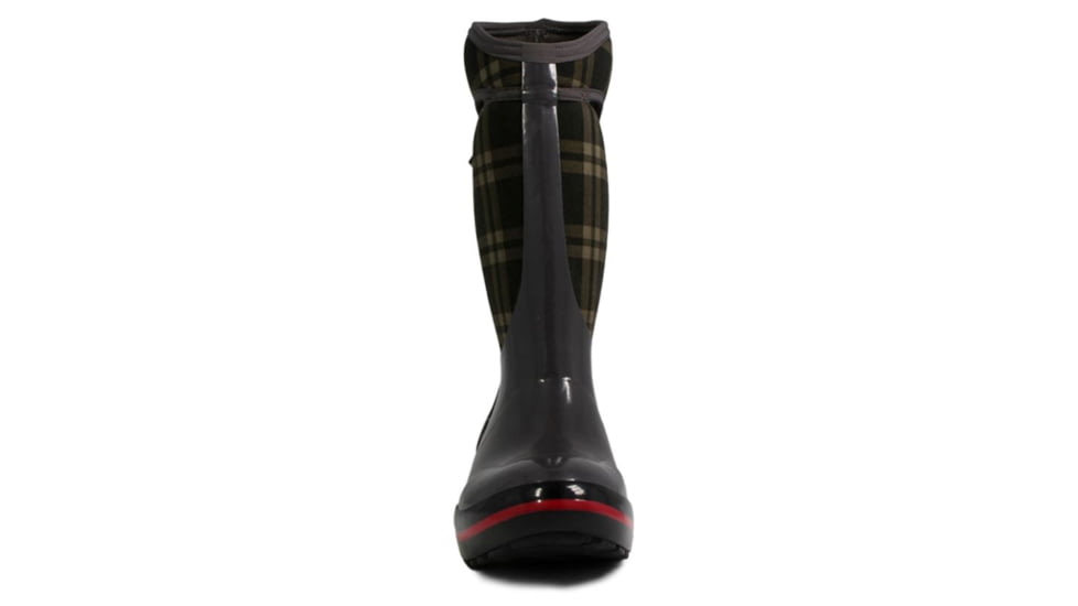 Bogs Womens Plimsoll Plaid Tall Boot,Gray,Size 12 71785-011-12