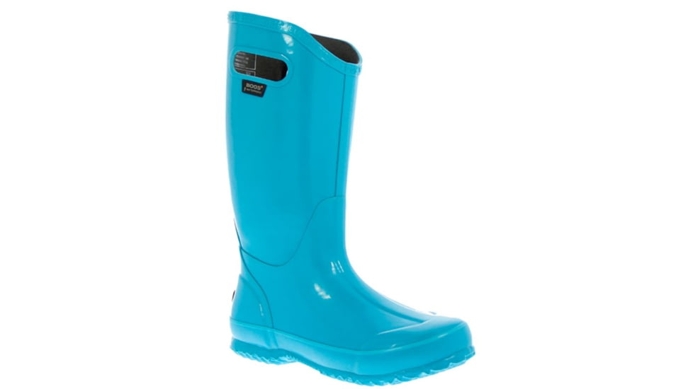 Bogs Womens Solid Rain Boot,Teal,Size 9 71287-444-9