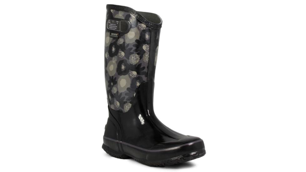 Bogs Womens Watercolor Rain Boot,Black Multi,Size 12 71783-009-12