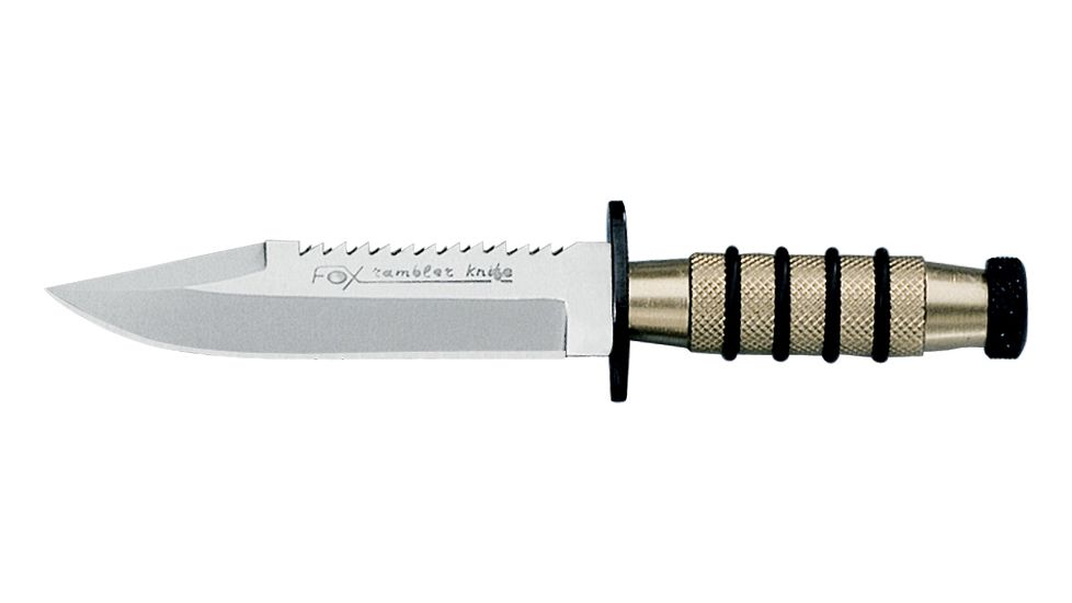 Boker 1699Champagne Mini Fox Fixed Blade Knife, 6.2in, 420C, Polypropylene, Uncoated, Blue, 1699CHAMPAGNE