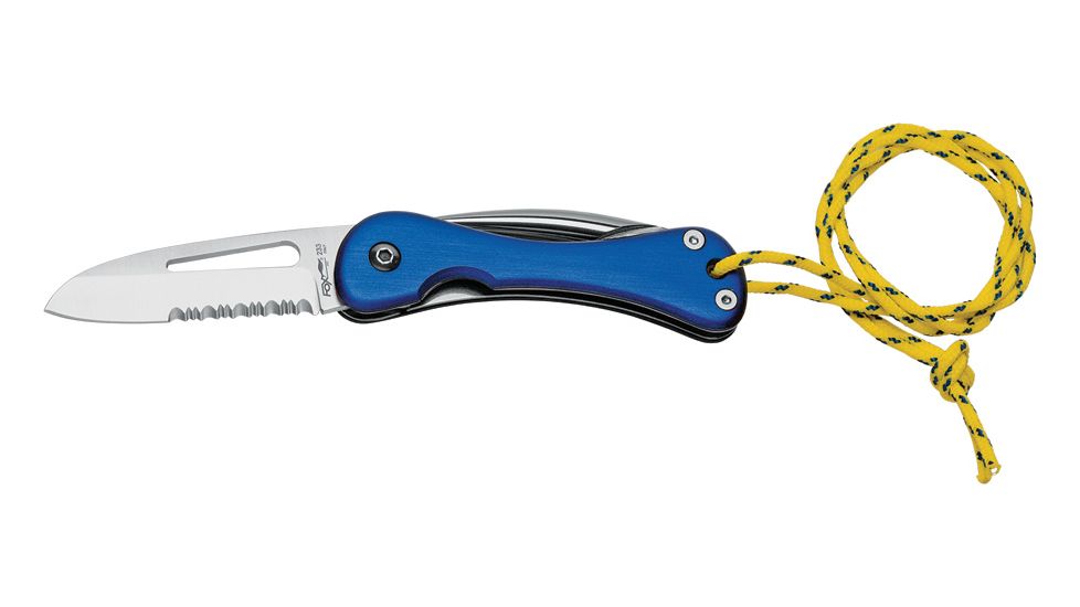 Boker 233 Fox Sailing Knife, 3in, 420, Aluminum, Blue, 233
