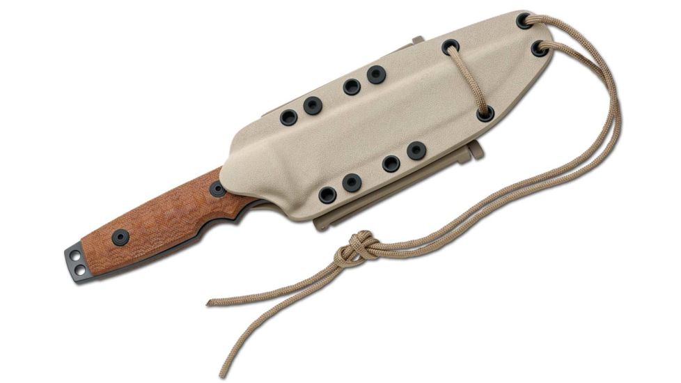 Boker Amk-279 Hill Afghanistan Memorial Fixed Blade Knife, 5.9in, N690, Micarta, Brown, AMK-279