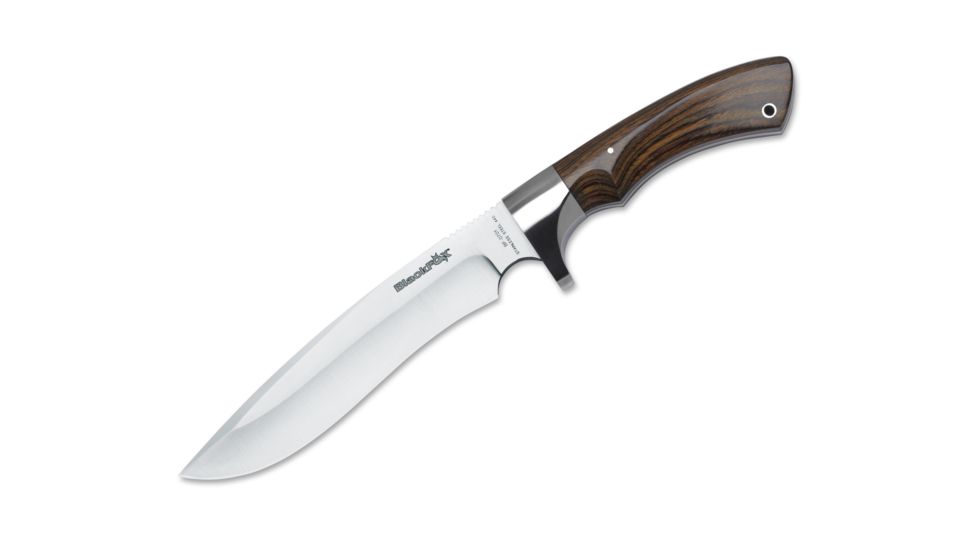 Boker Bf-0701 Blackfox Hunting Fixed Blade Knife, 7.3in, 440A, Pakka Wood, Uncoated, Brown, BF-0701