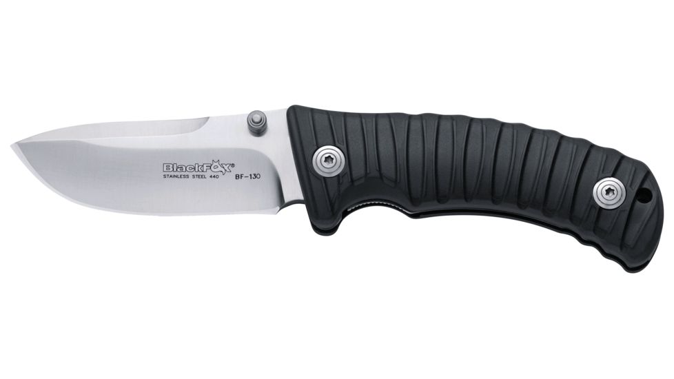 Boker Bf-130B Blackfox Folding Knife, 3.5in, 440C, Zytel, Black, BF-130B