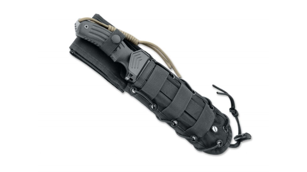 Boker Bf-700B Tactical Outdoor Fixed Blade Knife, 4.9in, 440C, G10, Nylon, Grey, BF-700B