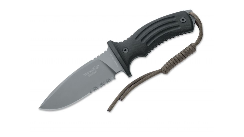 Boker Bf-700B Tactical Outdoor Fixed Blade Knife, 4.9in, 440C, G10, Nylon, Grey, BF-700B
