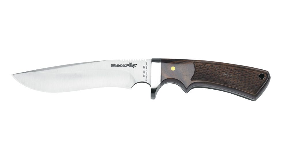 Boker Blackfox Outdoor Fixed Blade Knife, 5.70in, 440A, Brown Leather, BF-001SD