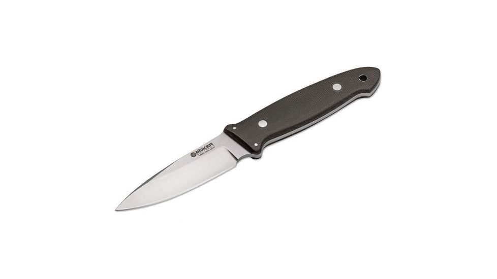 Boker Cub Fixed Blade Knife, 3.8in, Micarta, N690, Uncoated, Green 120661