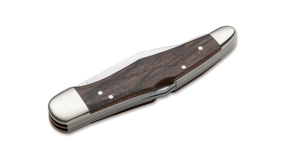 Boker Duo Jager Gold Folding Knife, 3.9in, 440C, Walnut Wood, Brown, 114025