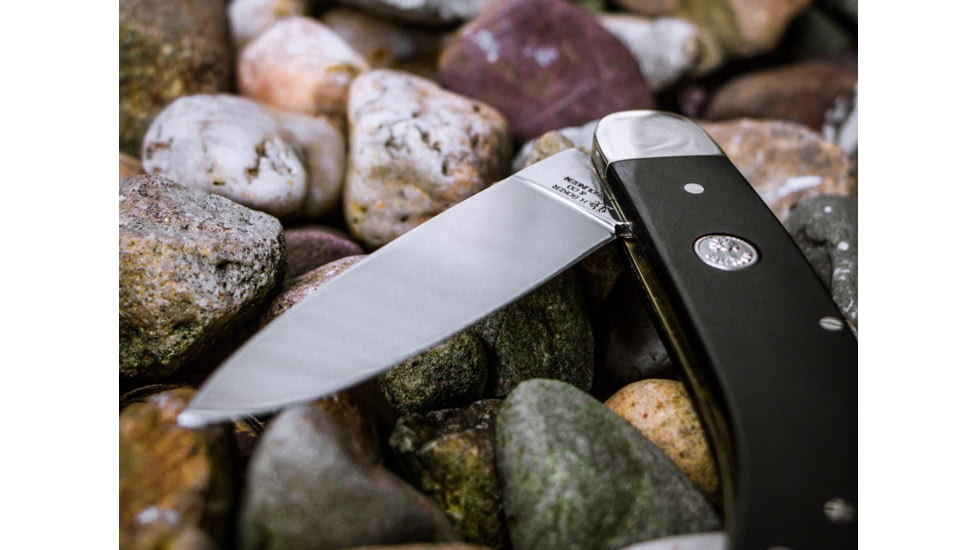 Boker Fellow Ebony Wood Folding Knife, 3.3in,C75, Brown, 111050