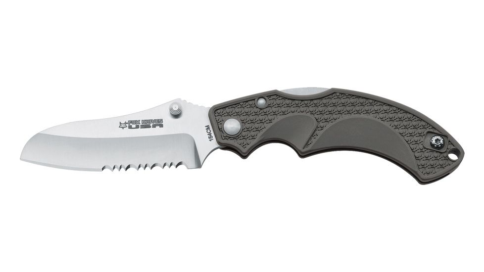 Boker FKU-AMI-SFGR Folding Knife, 3.25in, 154CM, FRN Gray, FKU-AMI-SFGR