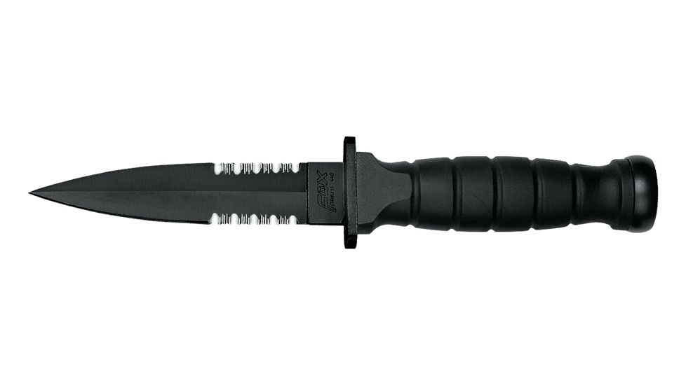 Boker Fox Attack Small Dagger Fixed Blade Knife, 5.11in, 440 C, Black, 1684T