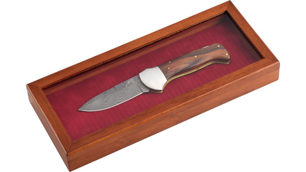 Boker Fox Damascus M/Co Legno Fixed Blade Knife, 3.74in, HRC 56-58, 578D