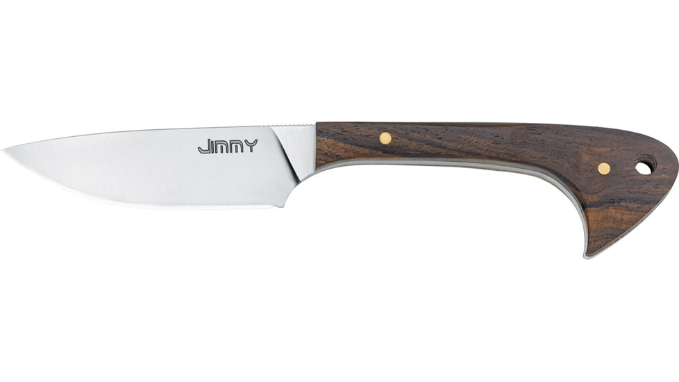 Boker Fox Hossom Jimmy Fixed Blade Knife, 2.75in, N690Co, Brown Leather, FX-603