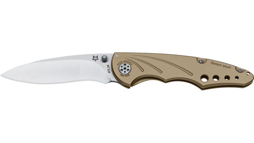 Boker Fox Titanium Folding Knife, 3.54in, FX-180B