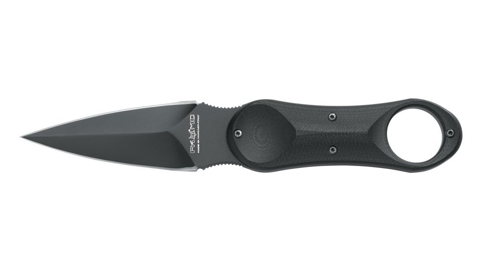 Boker Fox Utk Undercover Tactical Fixed Blade Knife, 3.54in, N690Co, G10, Black, FX-629