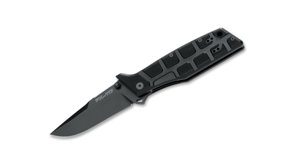 Boker Fx-117T Fox Nero Fixed Blade Knife, 3.7in, N690, G10, Black, FX-117T