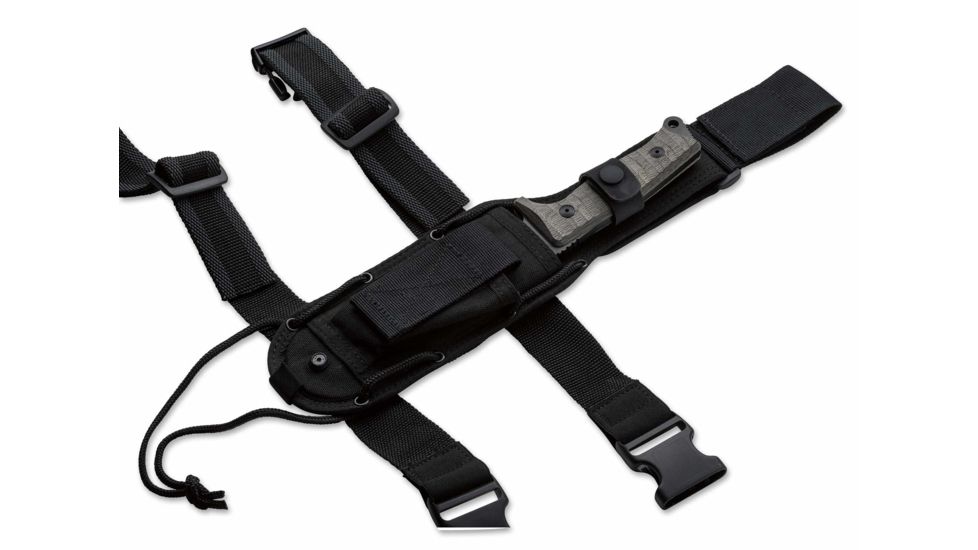 Boker Fx-133Mgt Fox Combat Jungle Fixed Blade Knife, 7.5in, N690, Micarta, Nylon, Green, FX-133MGT