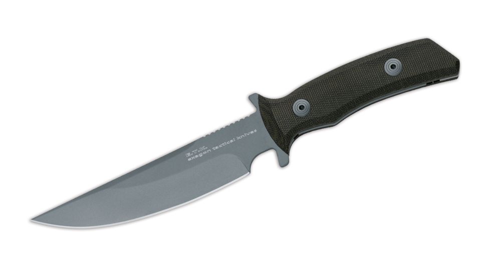 Boker Fx-1666Tk Exagon Tactical Etk Fixed Blade Knife, 5.5in, 440C, Micarta, Black, FX-1666TK