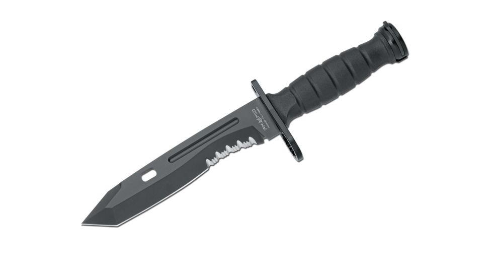 Boker Fx-3002 Oplita Bayonet Tanto Fixed Blade Knife, 7.3in, N690, Forprene, Black, FX-3002