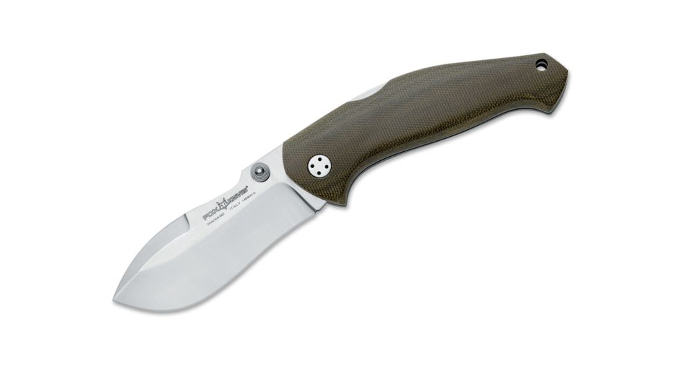 Boker Fx-306 Fox Anso Mojo Mic Fixed Blade Knife, 3.5in, N690, Micarta, Green, FX-306