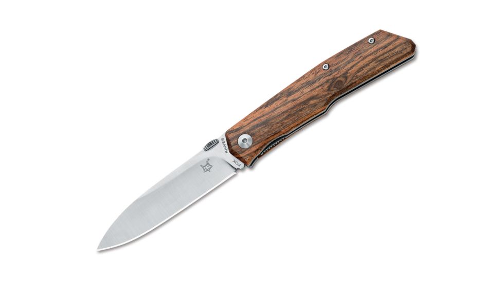 Boker Fx-525B Terzuola Bocote Fixed Blade Knife, 3.5in, N690, Bocote Wood, Uncoated, Brown, FX-525B