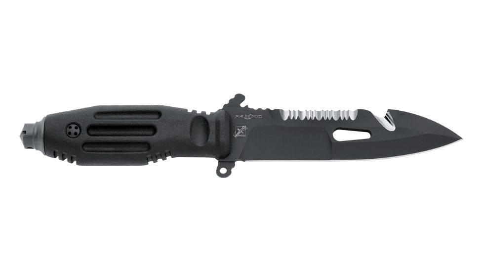Boker Fx-807B Fkmd Mars Sputnik 7 Fixed Blade Knife, 5.4in, N690, Forprene, Black, FX-807B